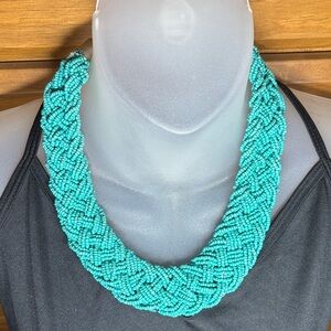 Elegant Turquoise Beaded Necklace